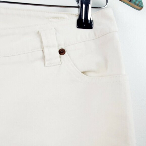 Louie Women's White Straight Leg Jeans Mid Rise Size 4 EUC - Picture 6 of 10